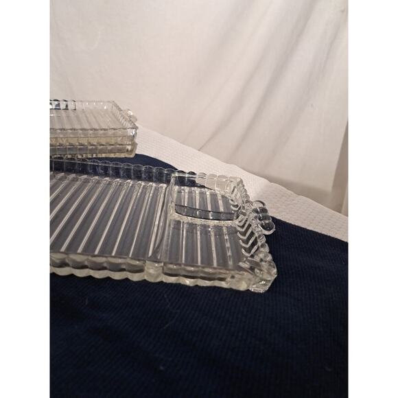 VTG Hazel Atlas "Smoke Sip and Snack" Rolling Tray Ball & Rib Design, Exc. Cond - Picture 4 of 7